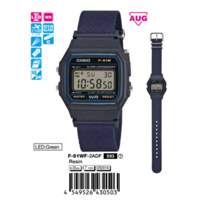 Ảnh sản phẩm Casio Unisex F-91WF-2ADF