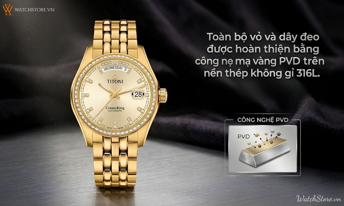 Top 6 mẫu Titoni Cosmo King 797 đáng mua nhất hiện nay - ảnh 6