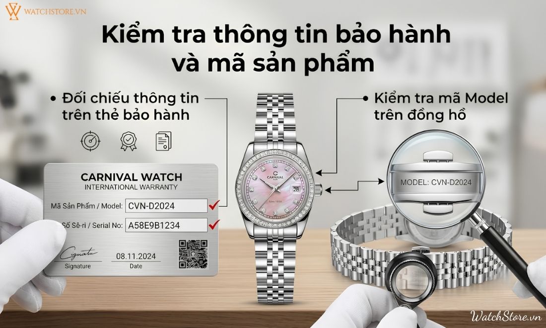 3 cách check đồng hồ Carnival chính hãng đơn giản, chính xác 4 3 cách check đồng hồ Carnival chính hãng đơn giản, chính xác - ảnh 4
