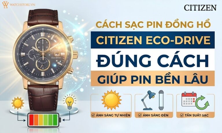 Đồng Hồ Đeo Tay Chính Hãng 71 cach sac pin dong ho citizen eco drive 1