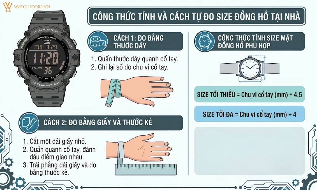 Cổ tay 18cm đeo đồng hồ size bao nhiêu? Cách chọn chuẩn cân đối - ảnh 3