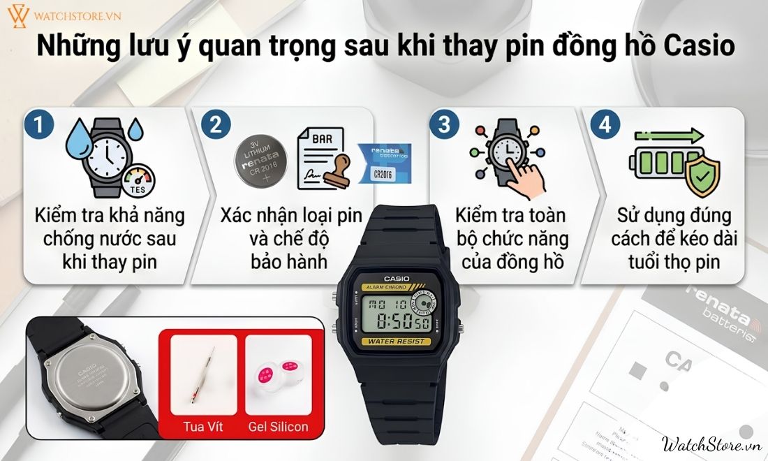 Top 5 địa chỉ thay pin đồng hồ casio Hà Nội uy tín, chính hãng 8 Top 5 địa chỉ thay pin đồng hồ casio Hà Nội uy tín, chính hãng - ảnh 8