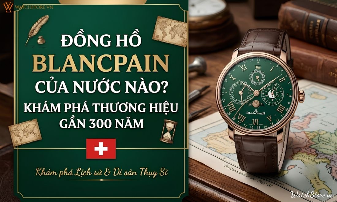 Đồng hồ Blancpain của nước nào? Khám phá thương hiệu gần 300 năm 1 Đồng hồ Blancpain của nước nào? Khám phá thương hiệu gần 300 năm - ảnh 1