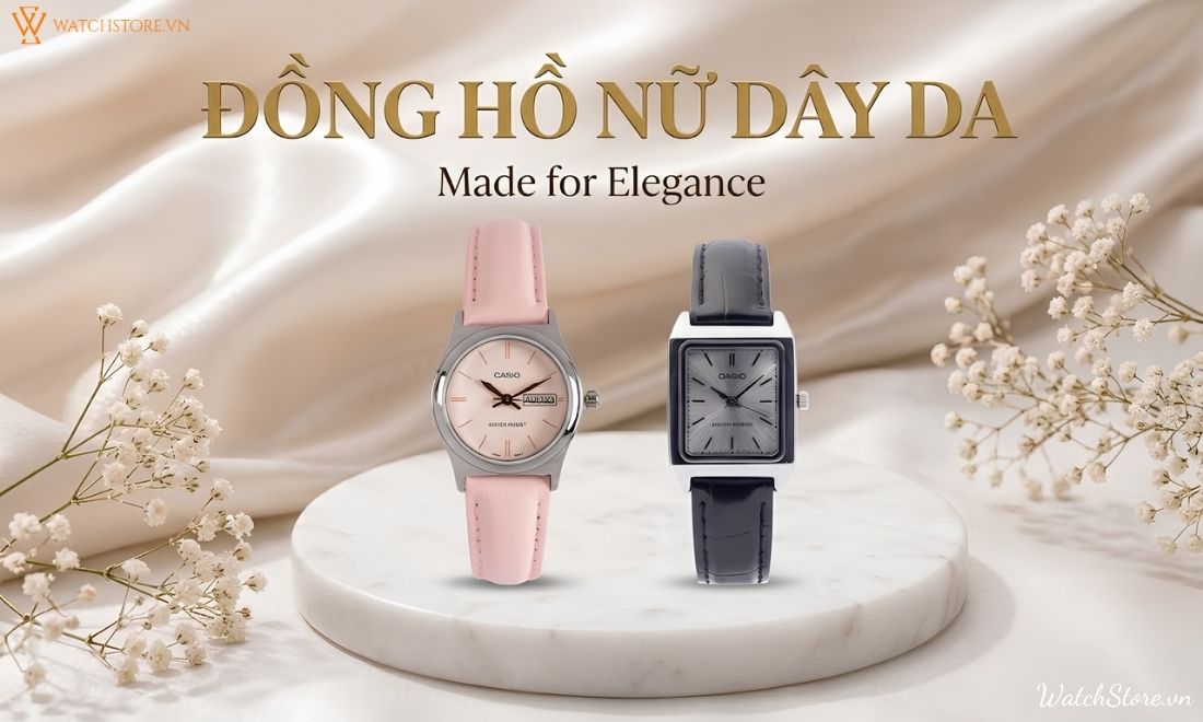 Đồng hồ nữ dây da 1 dong ho nu day da 2