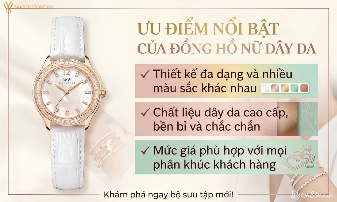 Đồng hồ nữ dây da 3 dong ho nu day da 4
