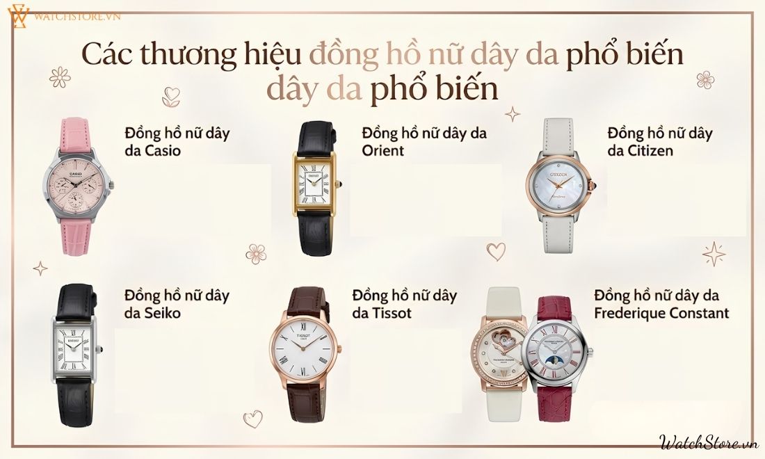 Đồng hồ nữ dây da 4 dong ho nu day da 5 1