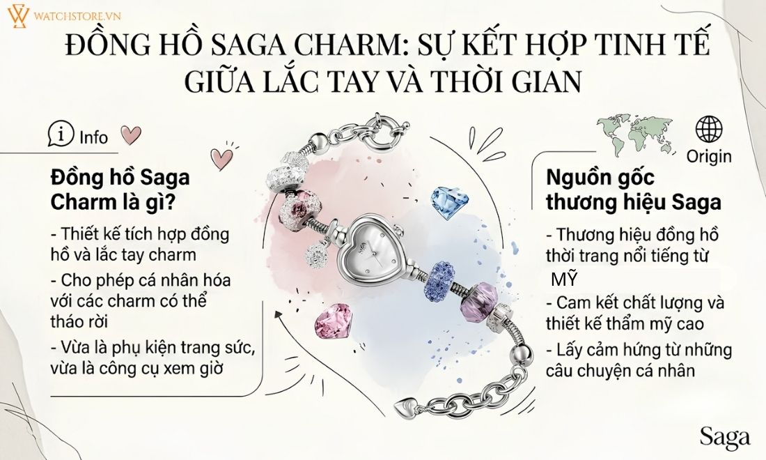 Top 5 mẫu đồng hồ Saga Charm đẹp, được yêu thích nhất hiện nay 2 Top 5 mẫu đồng hồ Saga Charm đẹp, được yêu thích nhất hiện nay - ảnh 2