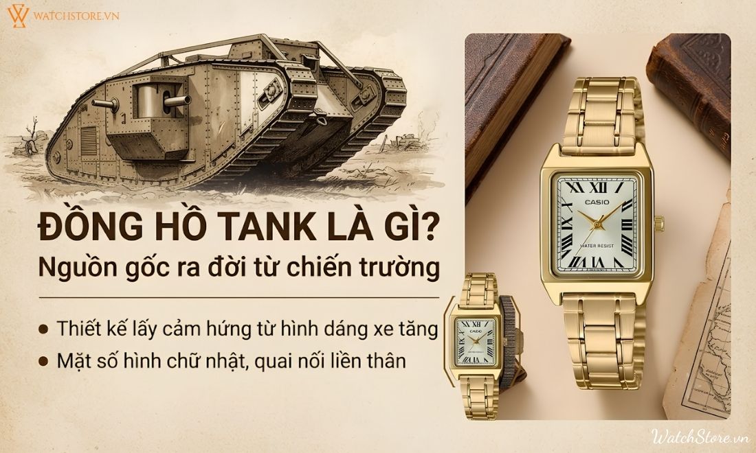 Đồng hồ Tank là gì? Giải mã biểu tượng thiết kế hơn 100 năm tuổi 2 Đồng hồ Tank là gì? Giải mã biểu tượng thiết kế hơn 100 năm tuổi - ảnh 2