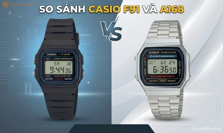 so sanh casio f91 va a168 1