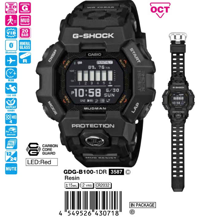 Casio Nam GDG-B100-1DR