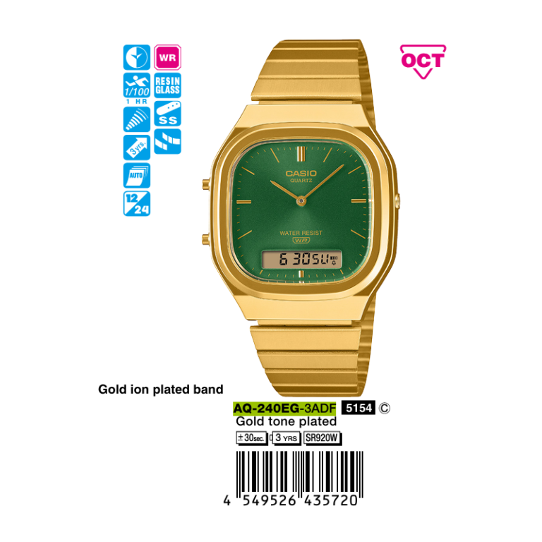 Casio Unisex AQ-240EG-3ADF