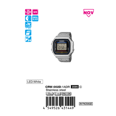 Ảnh sản phẩm Nhẫn Casio CRW-002D-1ADR