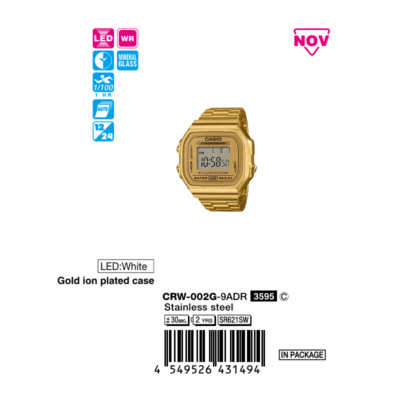Ảnh sản phẩm Nhẫn Casio CRW-002G-9ADR
