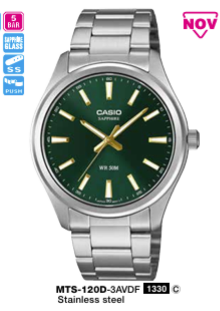 Casio Nam MTS-120D-3AVDF