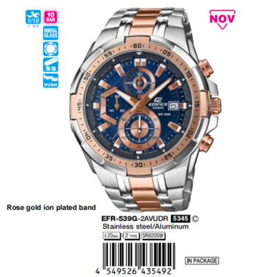 Ảnh sản phẩm Casio Nam EFR-539G-2AVUDR