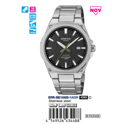 Ảnh sản phẩm Casio Nam EFR-SE108D-1ADR